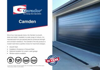 Camden™ - Horizontal Rib Sectional Door