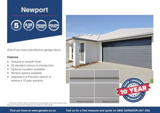 Newport™ - Horizontal Rib Sectional Door