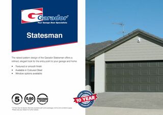 Statesman™ - Pressed Panel Sectional Door