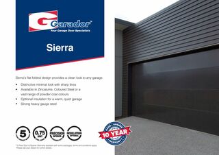 Sierra™ - Flat Panel Sectional Door